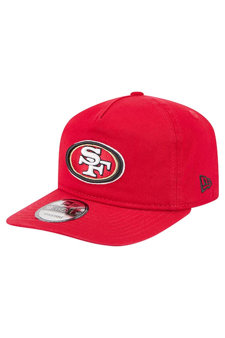 Men's New Era  Scarlet San Francisco 49ers Team 19TWENTY Adjustable Hat, Main, color, Scarlet