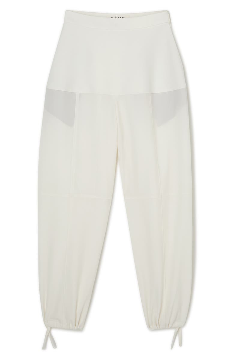 Róhe Sculptural Virgin Wool Balloon Joggers, Alternate, color, Off White