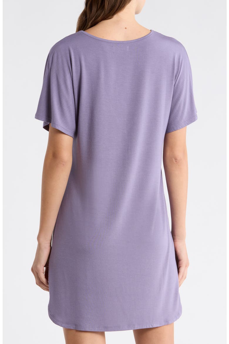 Moonlight Eco Lace Trim Nightshirt, Alternate, color, PURPLE CADET