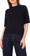 Vince Camuto Crewneck Short Sleeve Sweater
