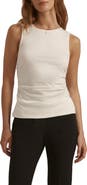 Favorite Daughter The Smooth Operator Ruched Cotton & Modal Tank