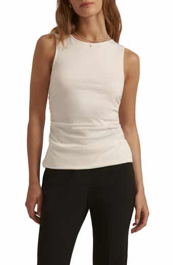 Favorite Daughter The Smooth Operator Ruched Cotton & Modal Tank