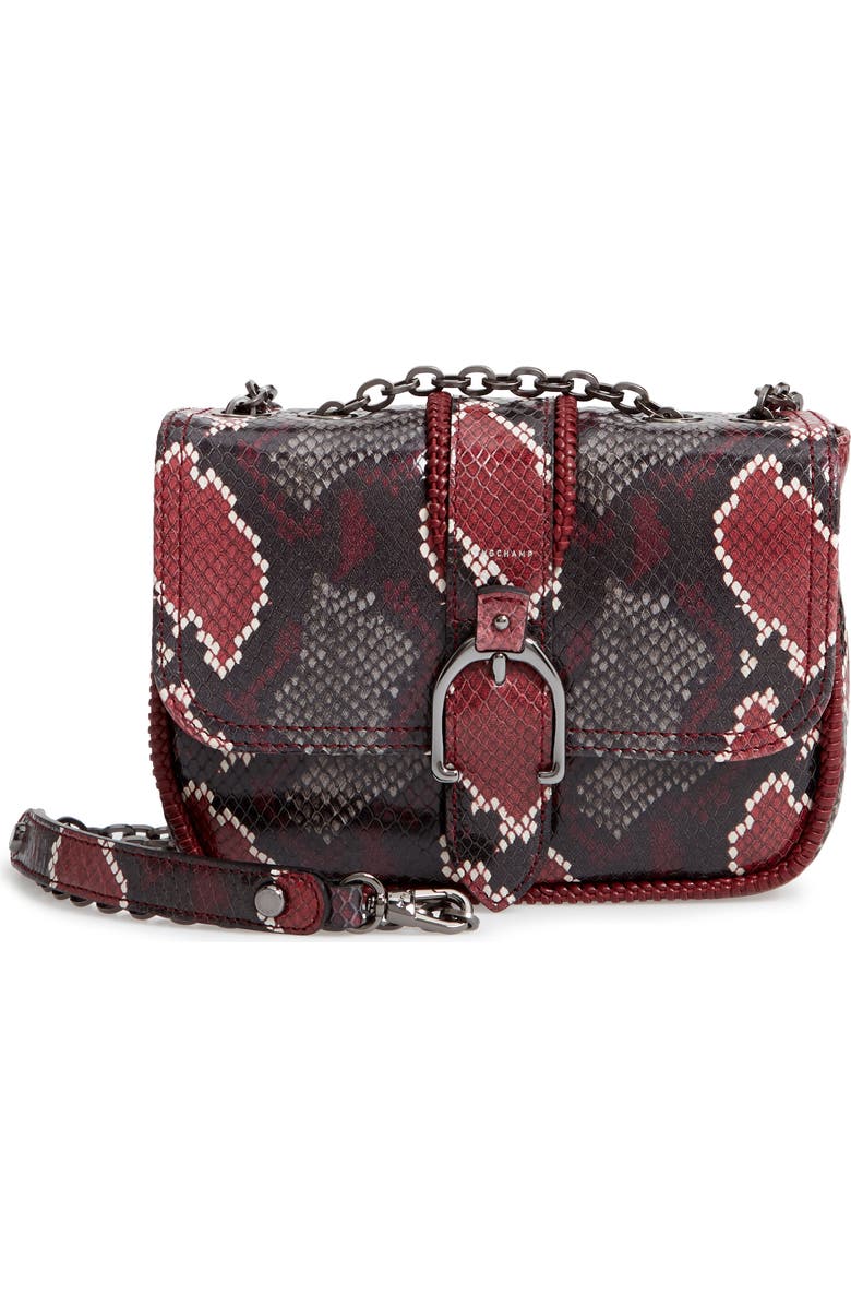 Longchamp Mini Amazone Convertible Leather Crossbody Bag, Main, color,