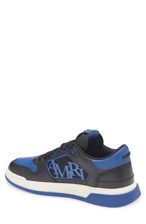 Amiri Low Top Perforated Leather Sneakers In Black