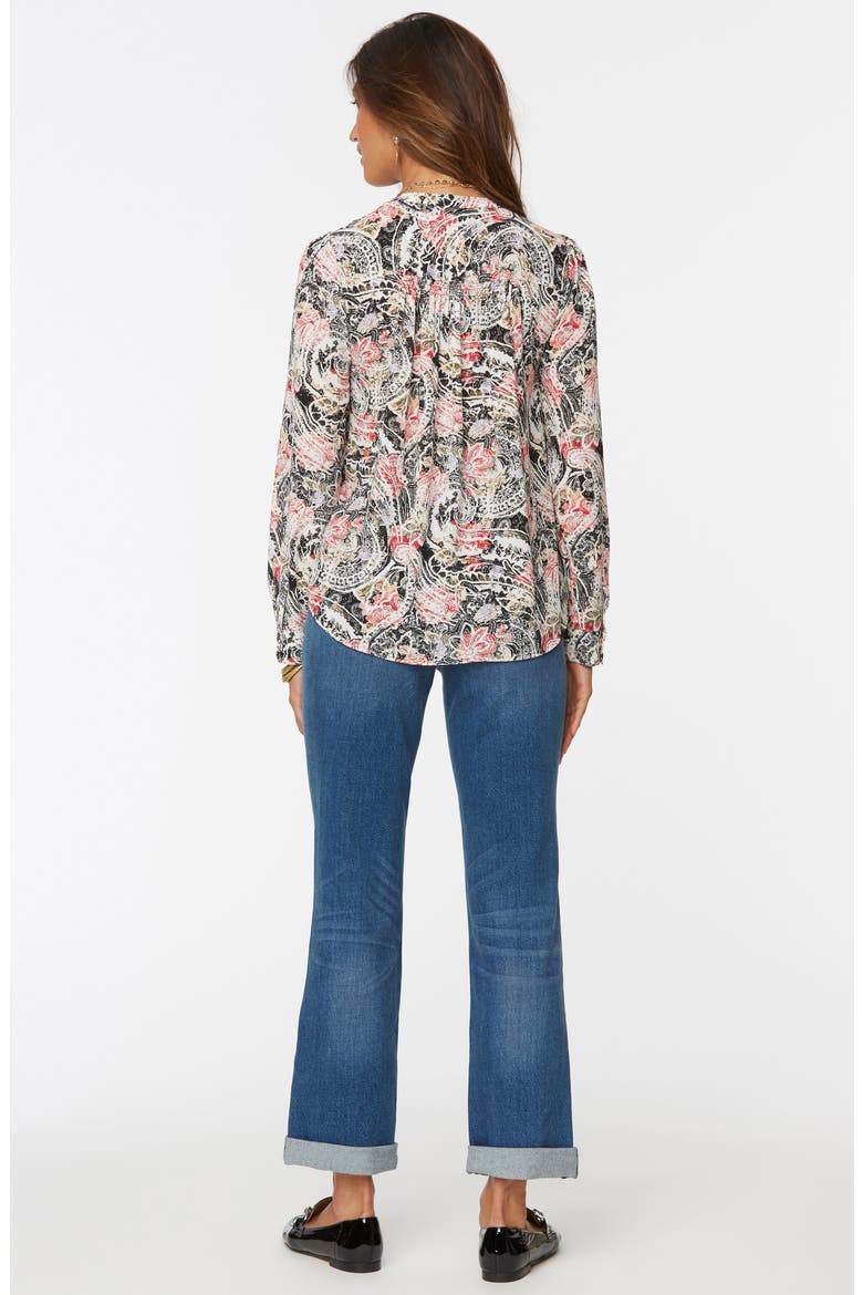 Smock Detail Long Sleeve Top, Alternate, color, HAYWARD PAISLEY