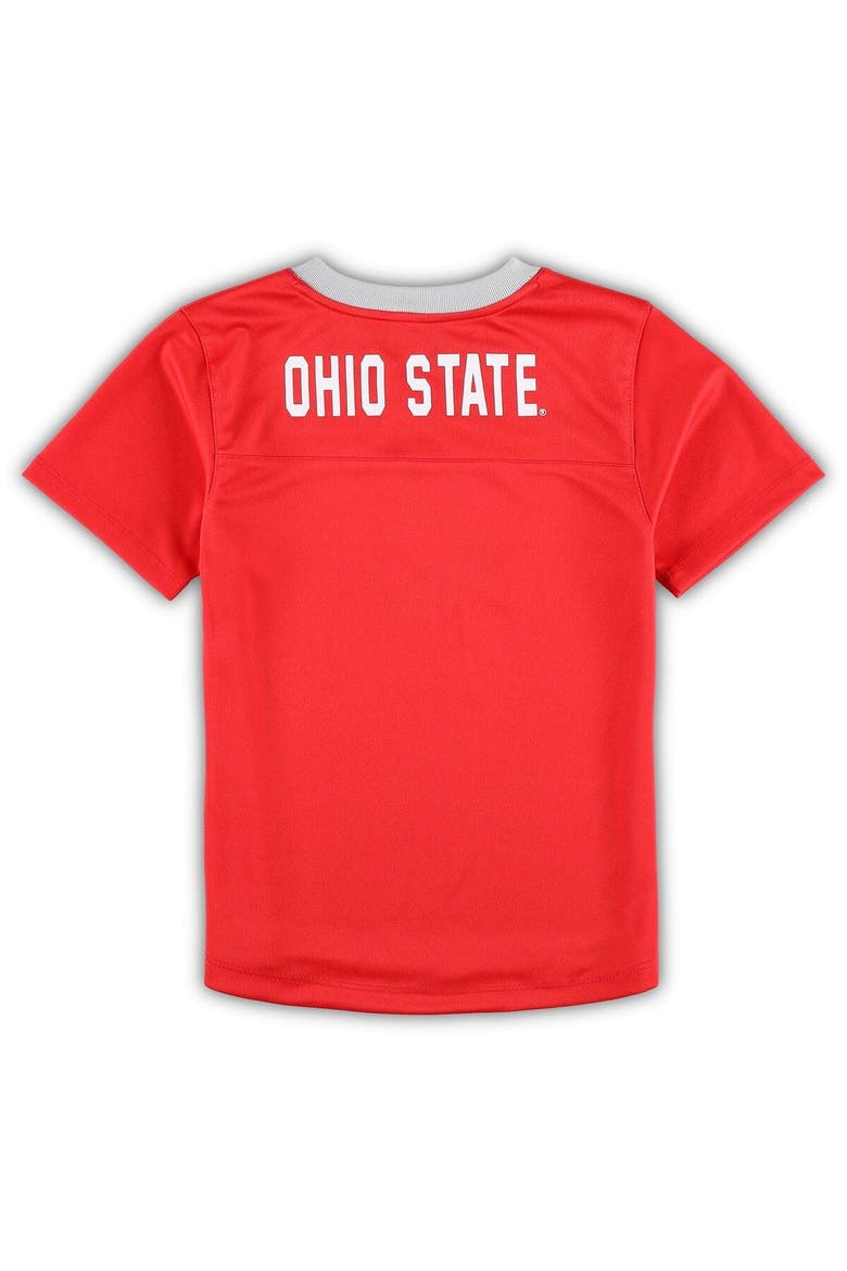Preschool Scarlet/Gray Ohio State Buckeyes Red Zone Jersey & Pants Set, Alternate, color, Scarlet