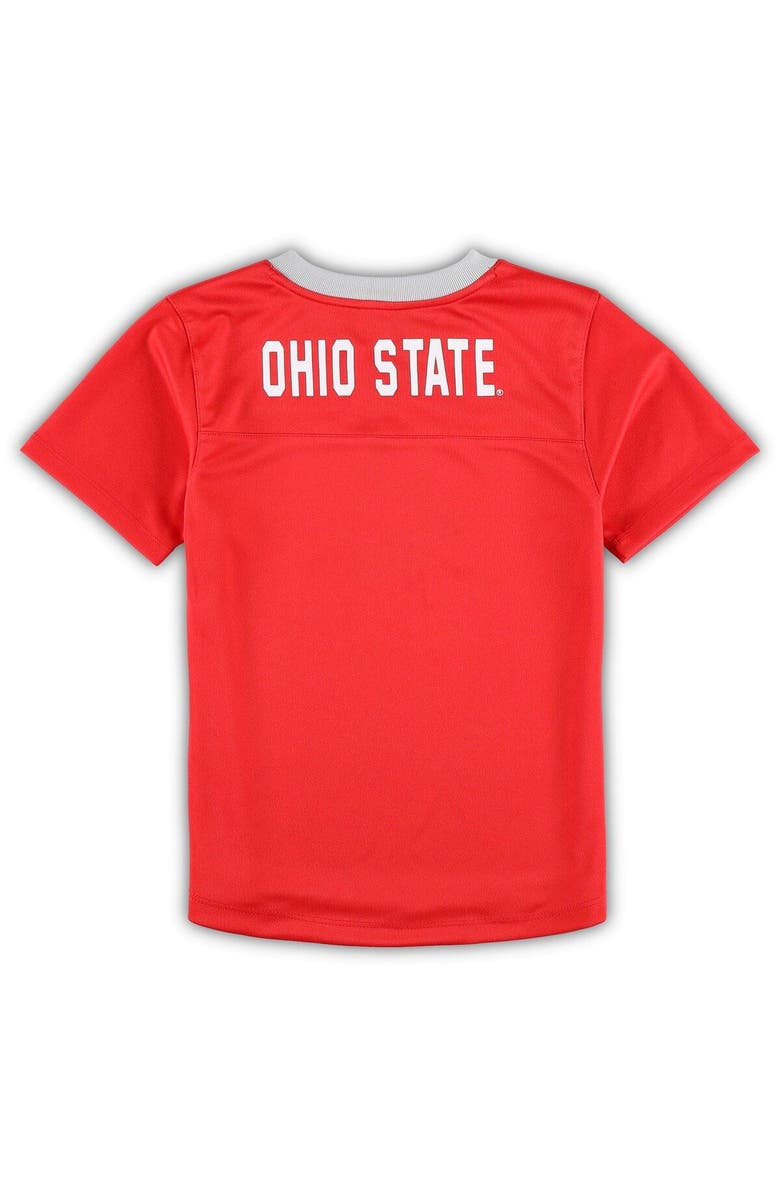 Outerstuff Preschool Scarlet/Gray Ohio State Buckeyes Red Zone Jersey & Pants Set, Alternate, color, Scarlet