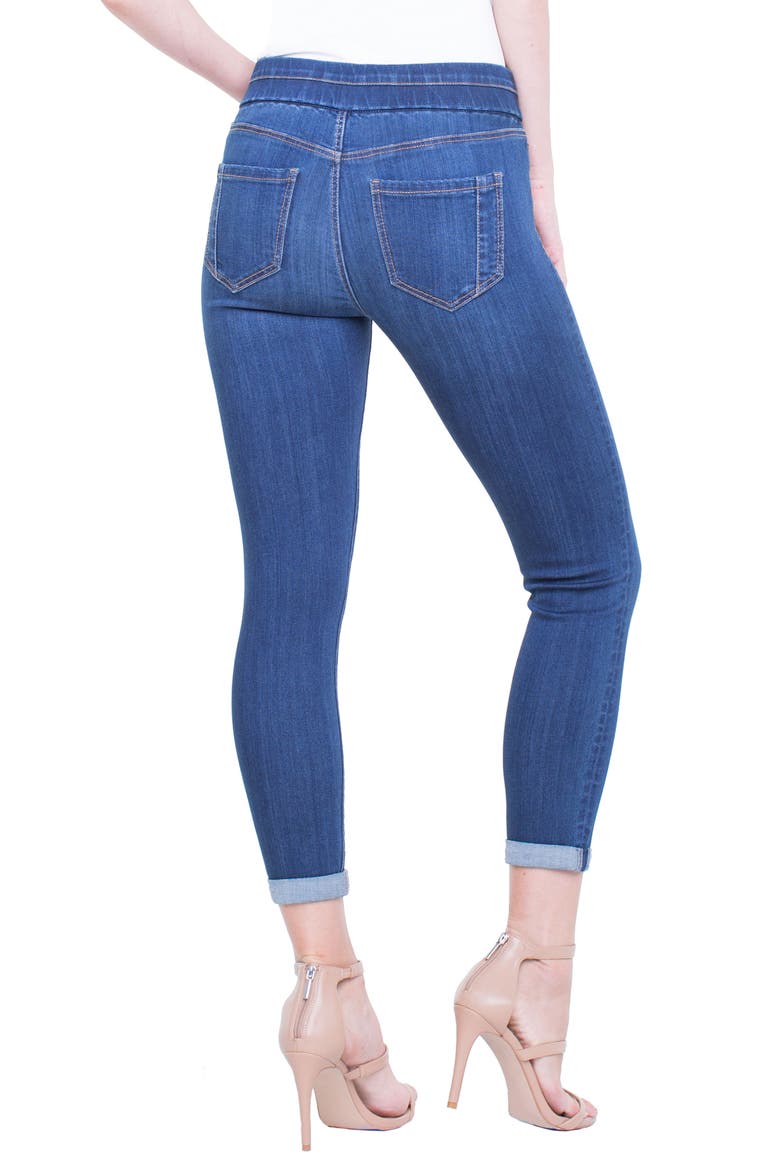Chloe Pull-On Rolled Cuff Crop Jeans, Alternate, color, ELYSIAN DARK