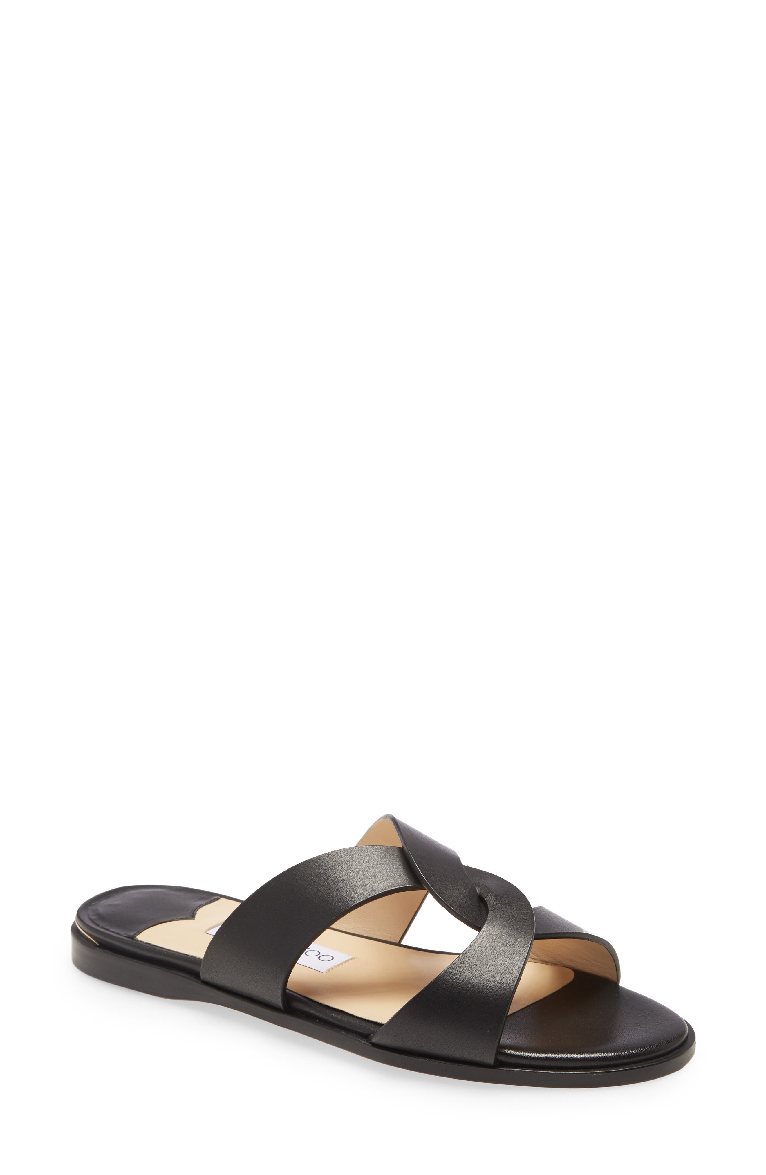 Jimmy Choo Atia Flat Sandal, Main, color, 