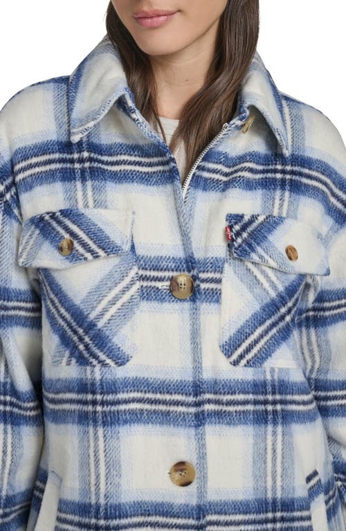 Levi's Longline Shacket In Blue