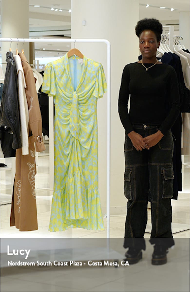 Peeta Ruched High-Low Midi Dress, sales video thumbnail