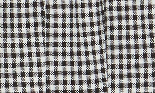 Shop Avec Les Filles Gingham Fringe Trim Vest In Black White