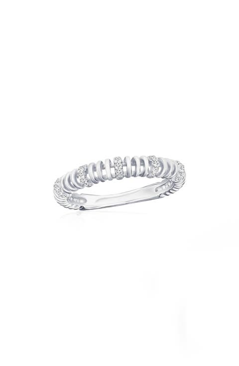 Cubic Zirconia Wire Ring