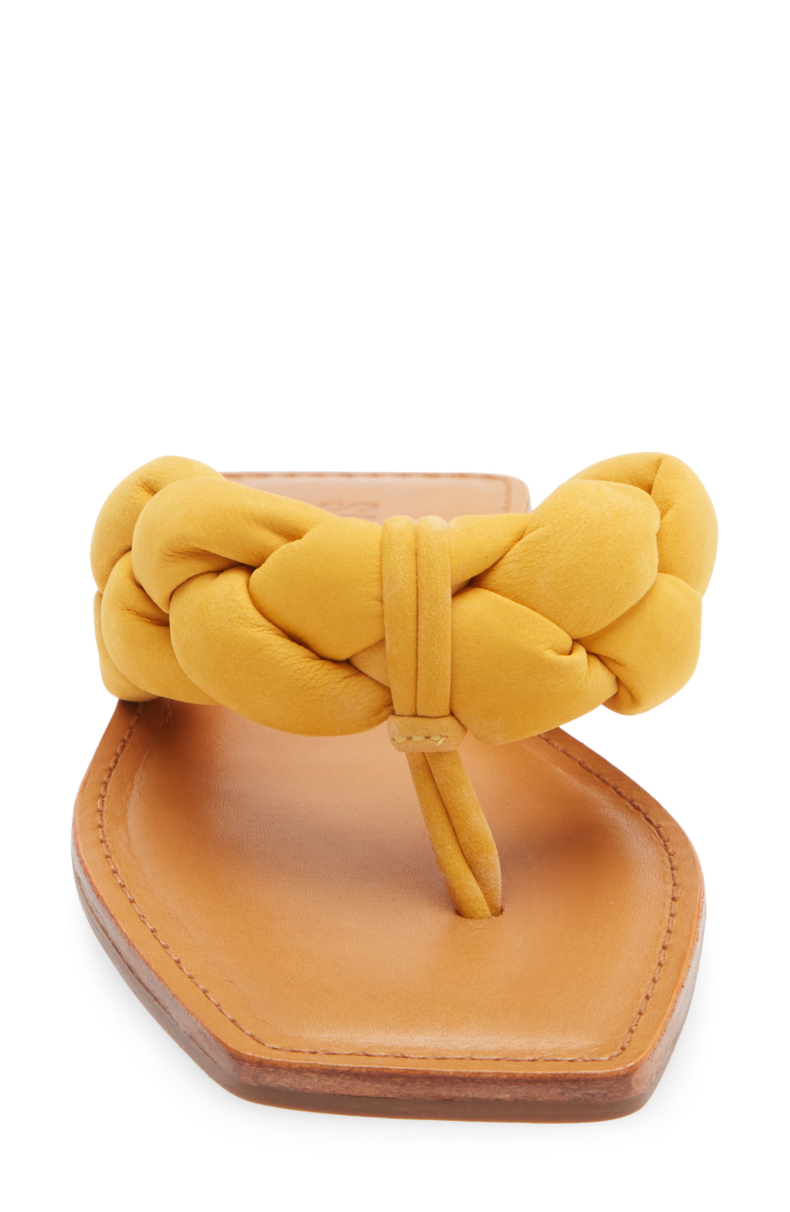 Cicely Flat Slide Sandal, Alternate, color, MARY GOLD