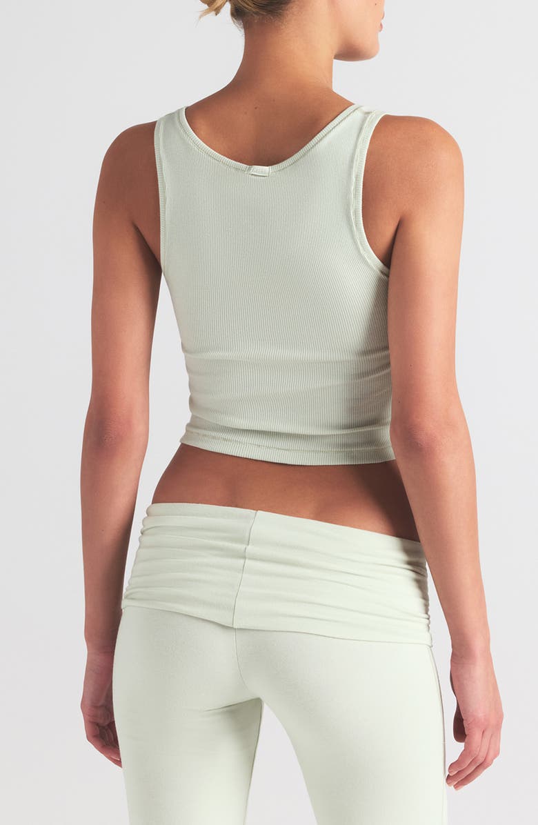 SKIMS Stretch Cotton Rib Tank, Alternate, color, Spearmint