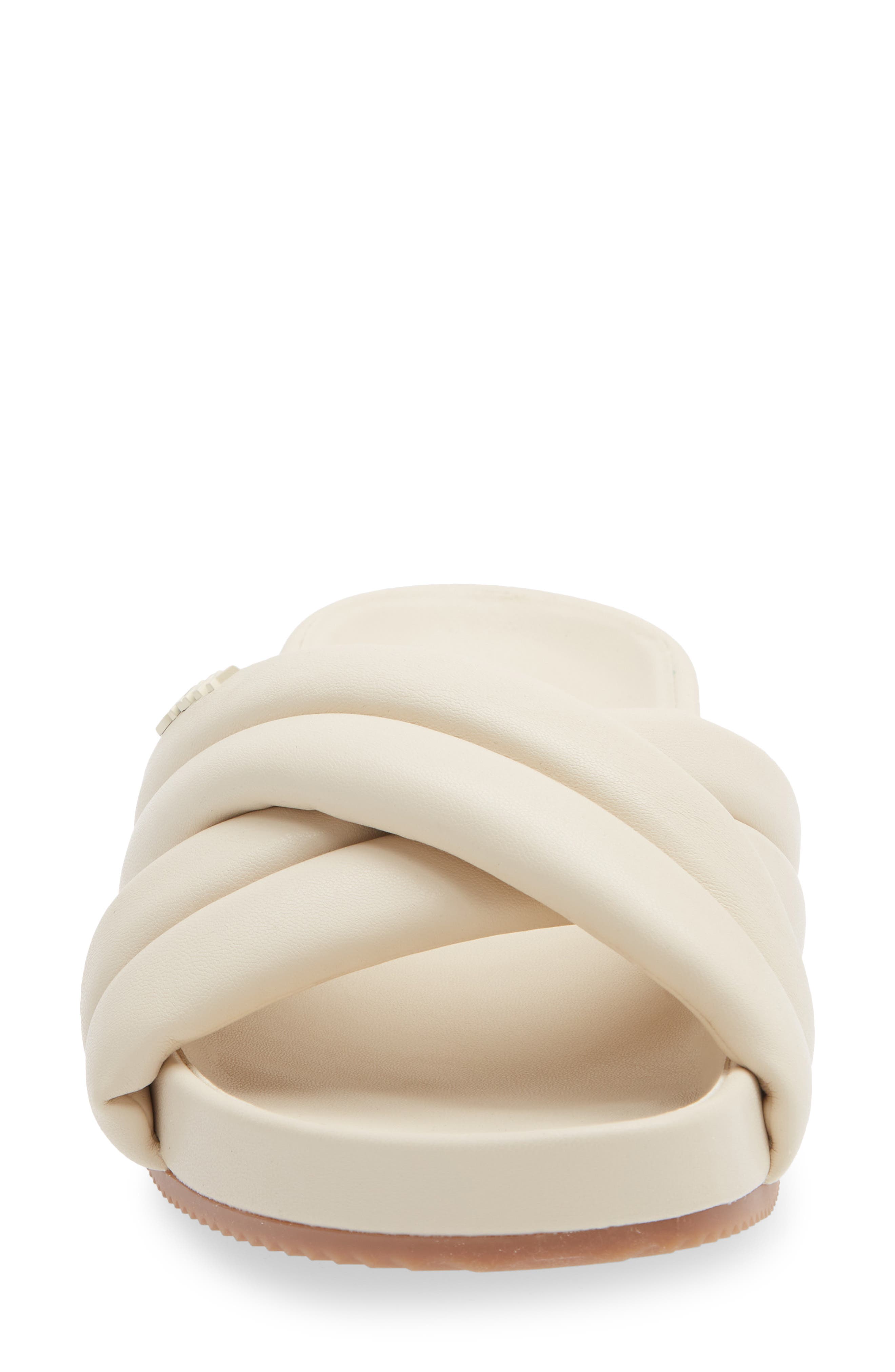 Indra Crisscross Platform Slide Sandal, Alternate, color, BONE