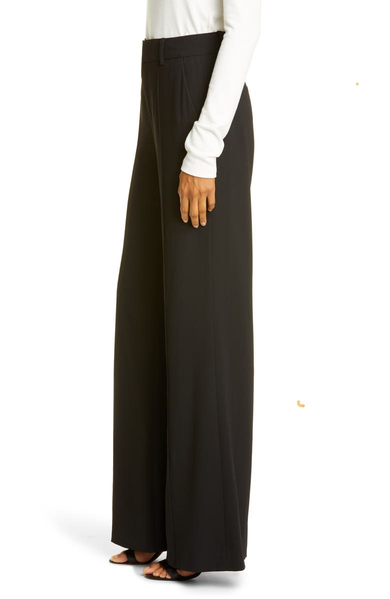 Alice + Olivia Dylan Bootcut Pants, Alternate, color, Black