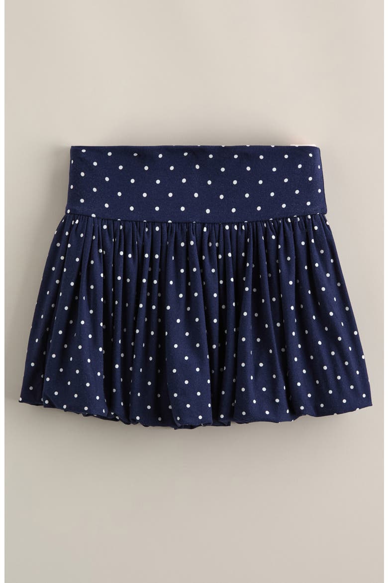 Kids' Knit Bubble Skort, Main, color, NAVY PEACOAT TATIANA DOT