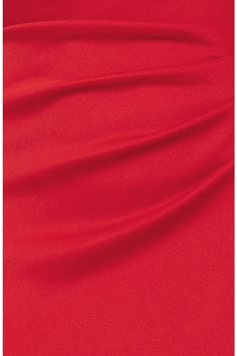 Scuba Knit Column Gown, Alternate, color, RED
