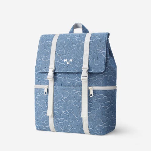 Mah Camouflage Denim Siro Backpack In Blue