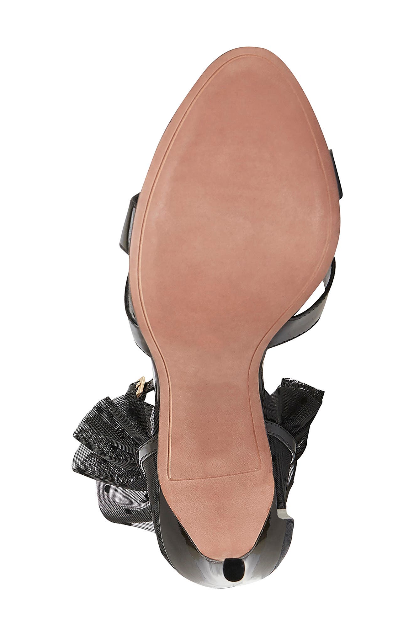 BCBGMAXAZRIA Stella Ruffle Ankle Strap Sandal, Alternate, color, 