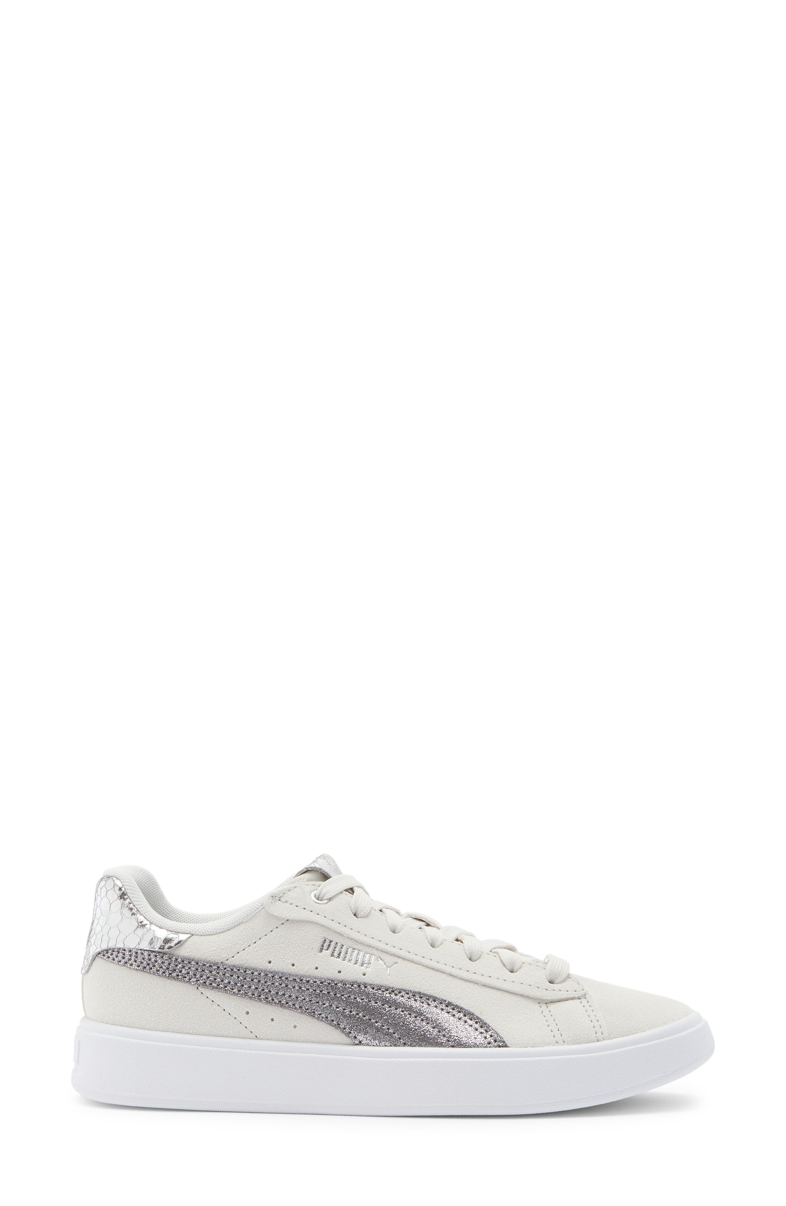 PUMA Aveline Low Top Sneaker, Alternate, color, Feather Gray/ Puma Aged Silver