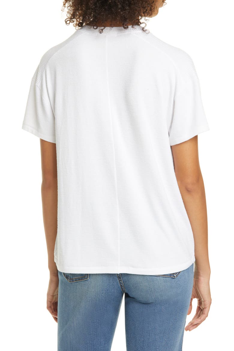 Hudson V-Neck Top, Alternate, color, WHITE