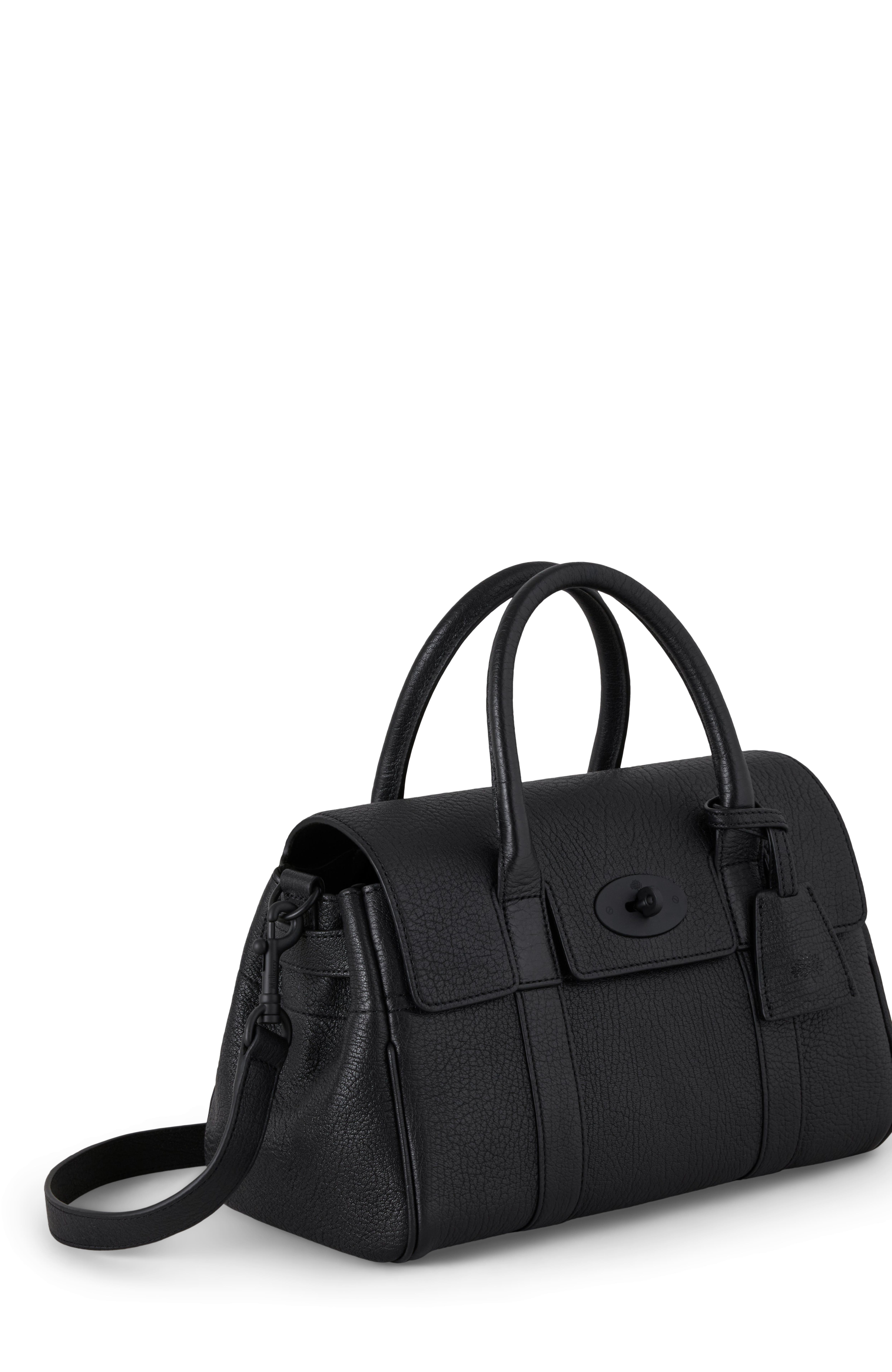 Mulberry Small Bayswater Satchel, Alternate, color, Black