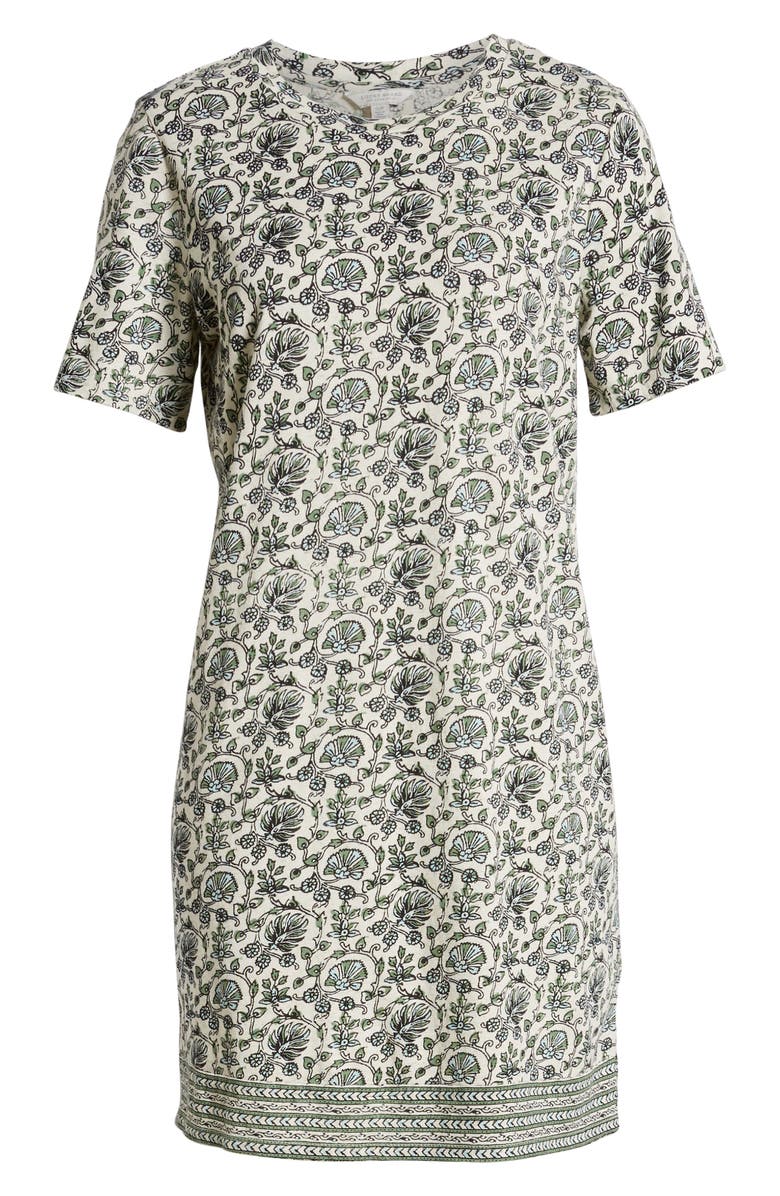 Lucky Brand Woodblock T-Shirt Dress, Alternate, color, 
