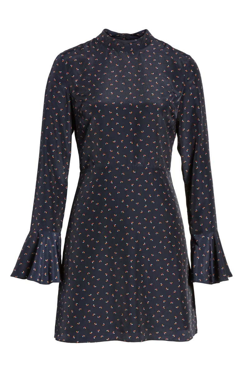 J.O.A. High Neck Fit & Flare Dress, Alternate, color,