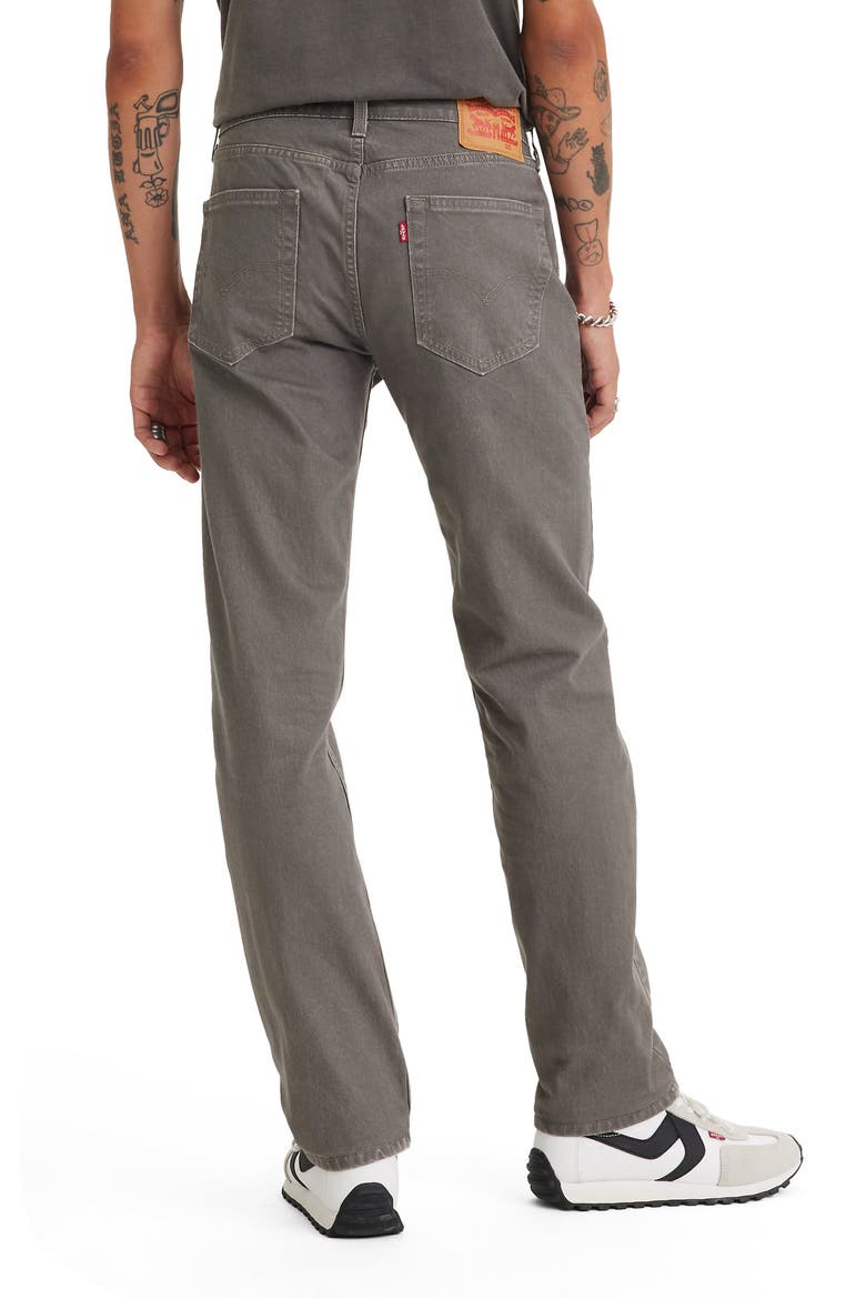 505™ Regular Straight Leg Jeans, Alternate, color, IRON STONE
