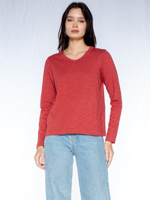 Baby Fit Long Sleeve Shrunken Crew Top