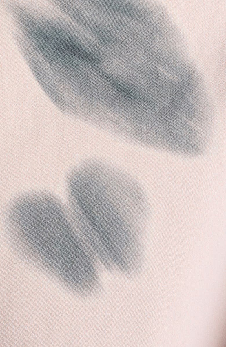 Dries Van Noten Blessy Floral Print Belted Double Breasted Blazer, Alternate, color, Blush