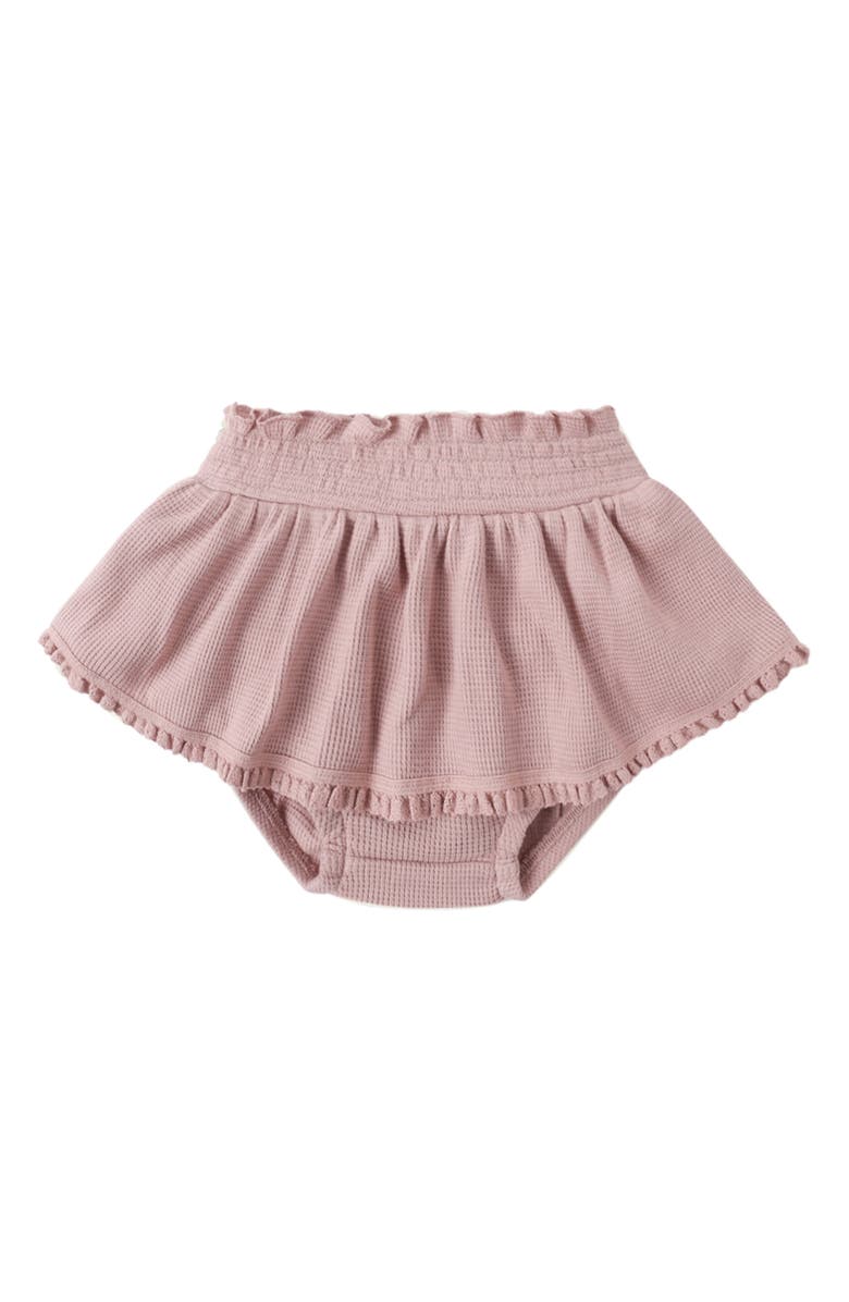 QUINCY MAE Organic Cotton Skirted Bloomer, Alternate, color, Mauve