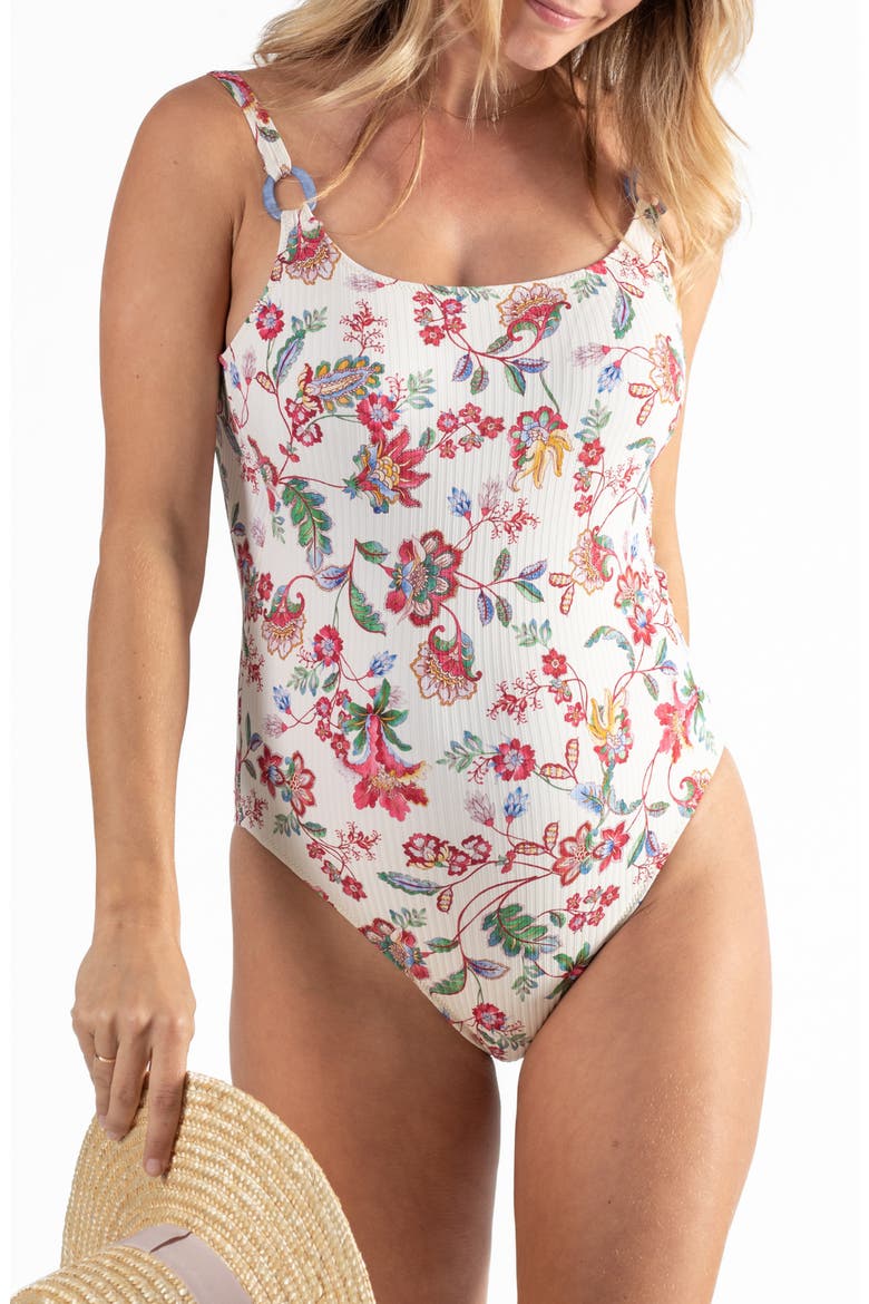 Tea Time maternity swimsuit, Main, color, PINK