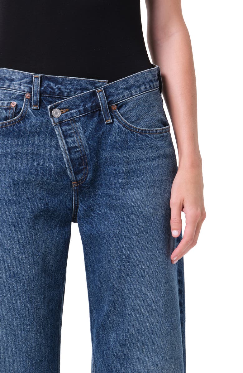 AGOLDE Arc Criss Cross Relaxed Jeans, Alternate, color, Form Dk Ws Ind