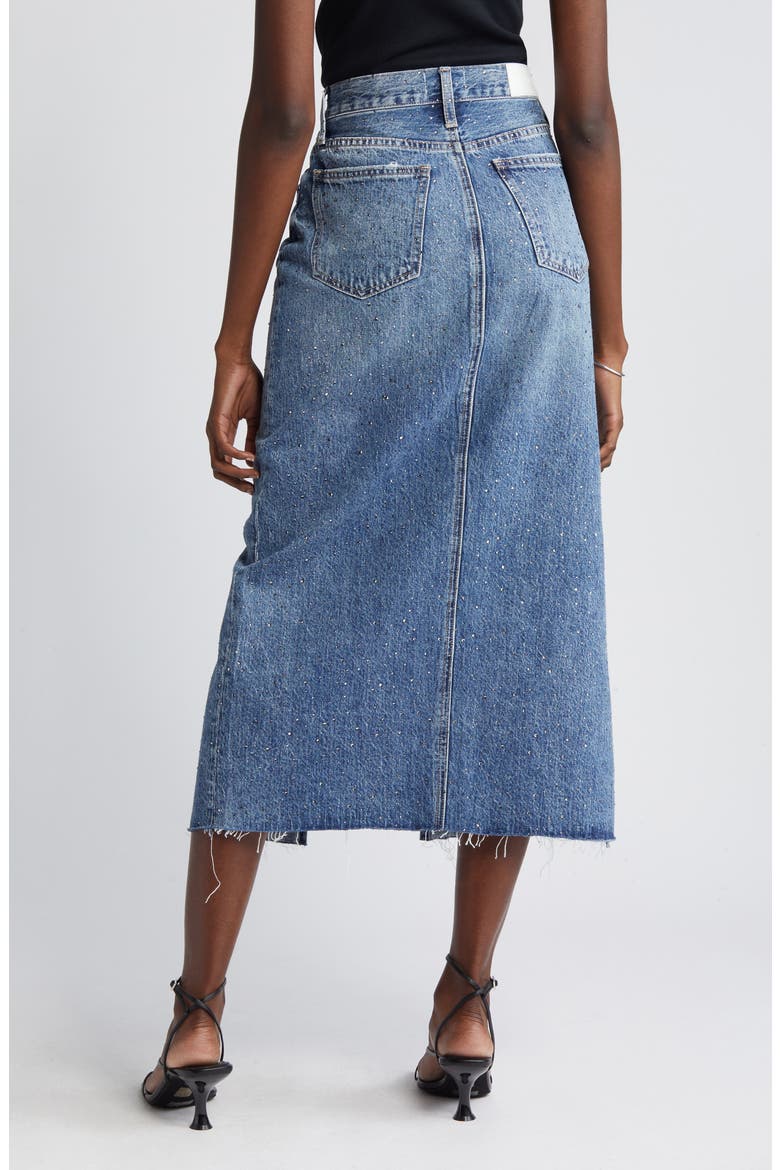 Alice Denim Maxi Skirt, Alternate, color, ILLUMINATING