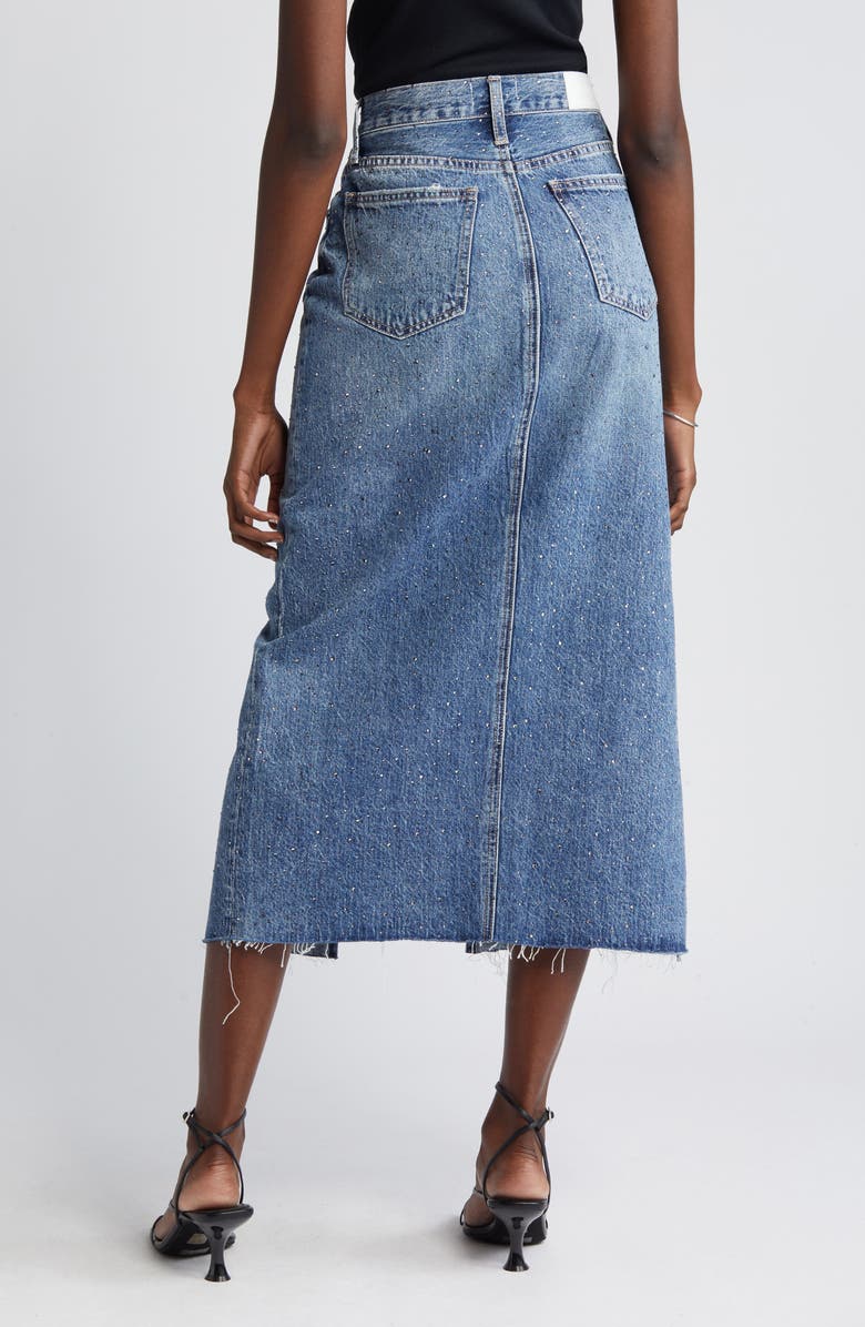 Pistola Alice Denim Maxi Skirt, Alternate, color,