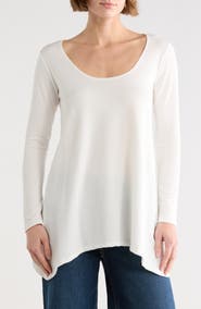 GO COUTURE Asymmetric Tunic Sweater