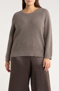 Eileen Fisher Crewneck Organic Cotton & Recycled Cashmere Sweater