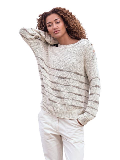 Drop Stitch Breton Sweater