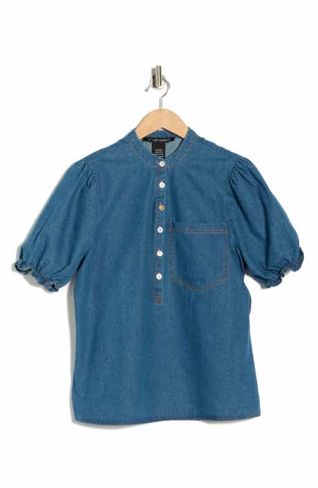 Forgotten Grace Short Sleeve Denim Shirt