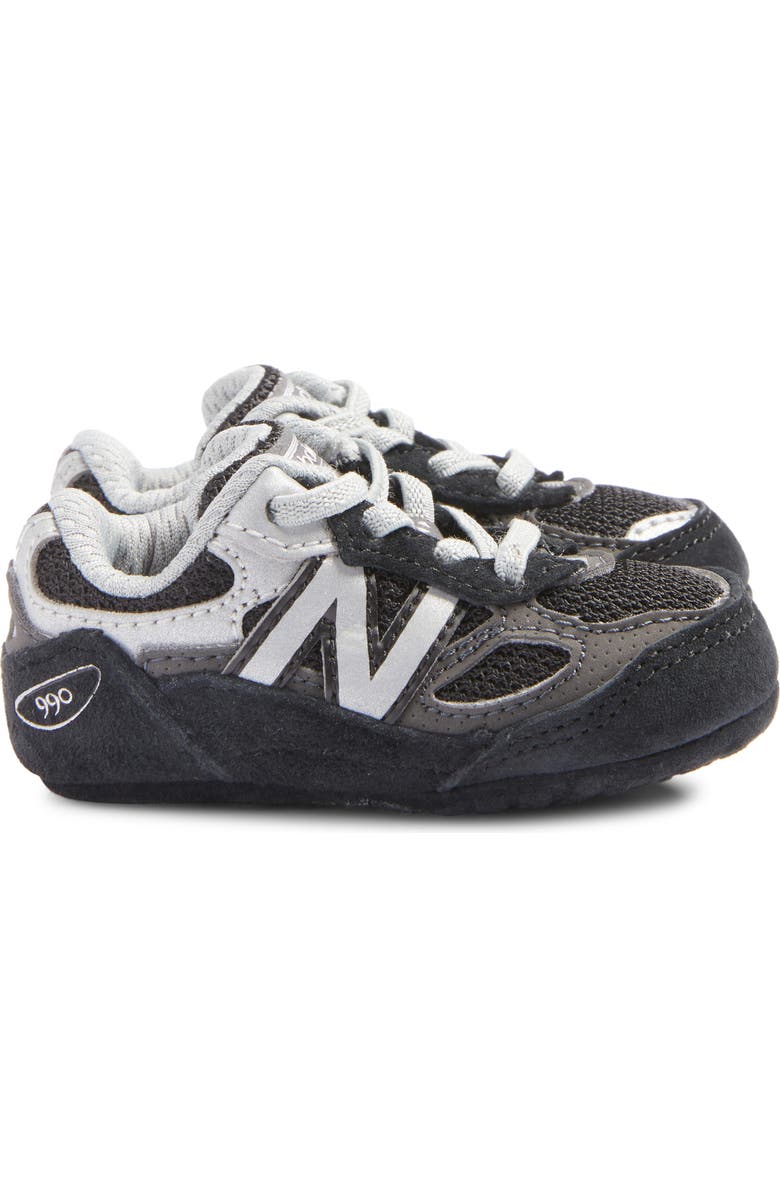 New Balance 990 Sneaker, Alternate, color, Black/ Silver