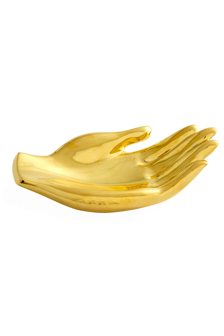 Brass Hand Decorative Bowl, Alternate, color, Polished Brass