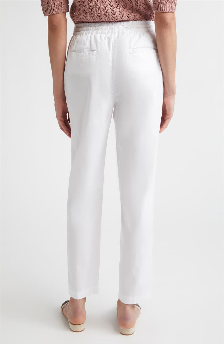 Eleventy Tapered Ankle Pants, Alternate, color, 01 White