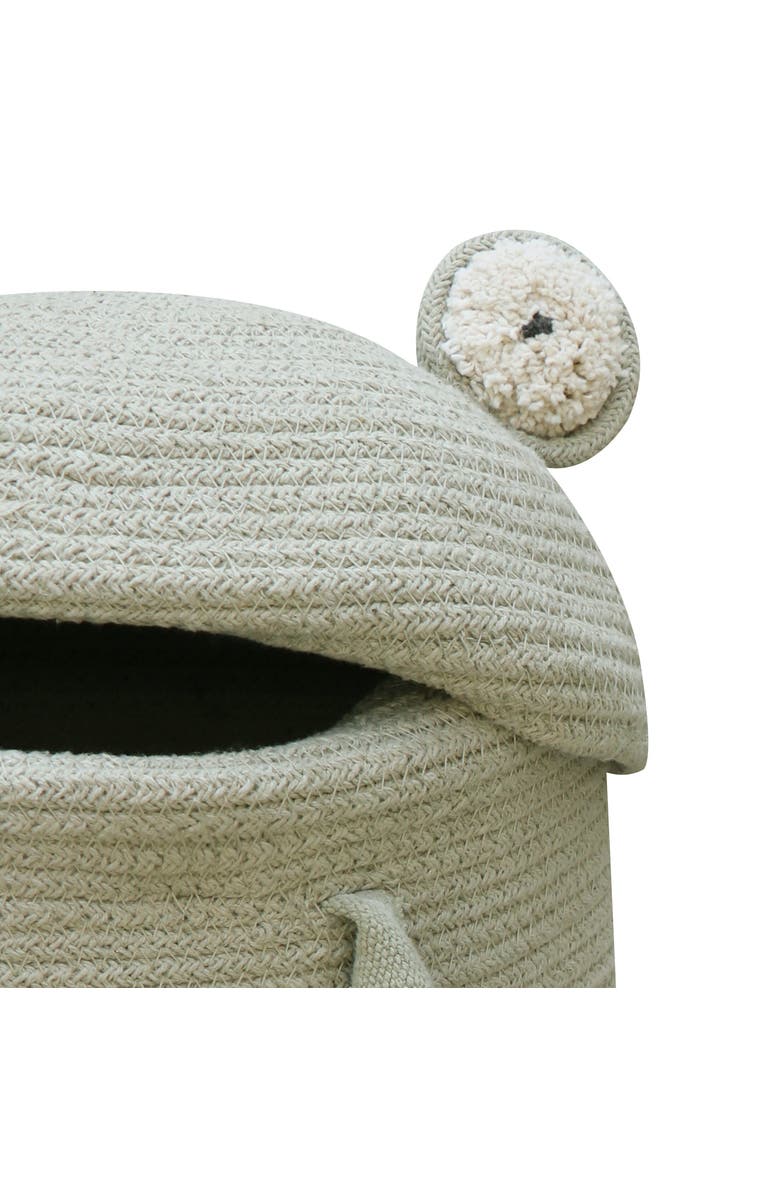 Lorena Canals Basket Fred the Frog, Alternate, color, Olive, Natural