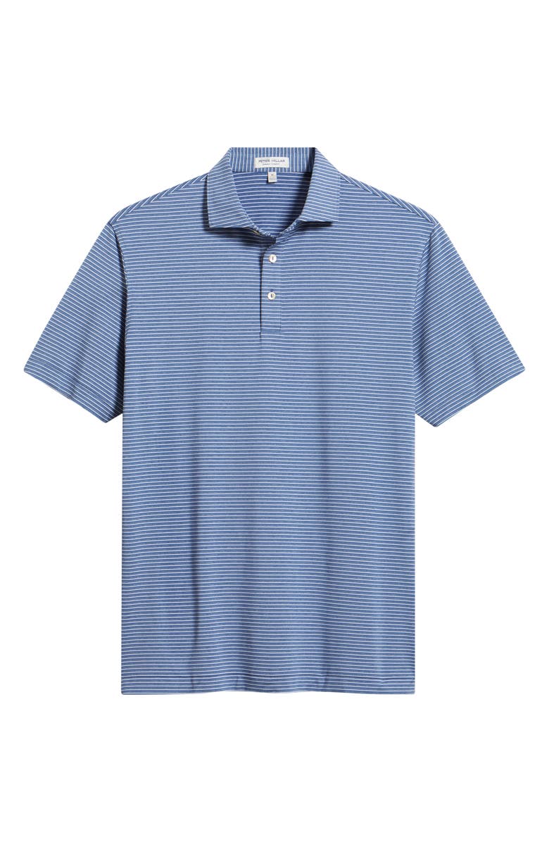 Peter Millar Merion Performance Jersey Polo, Main, color, Windsor Blue