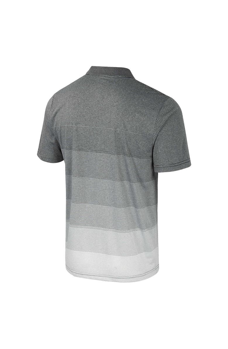 COLOSSEUM Men's Colosseum Gray Michigan Wolverines Striped Mesh Polo, Alternate, color, Gray