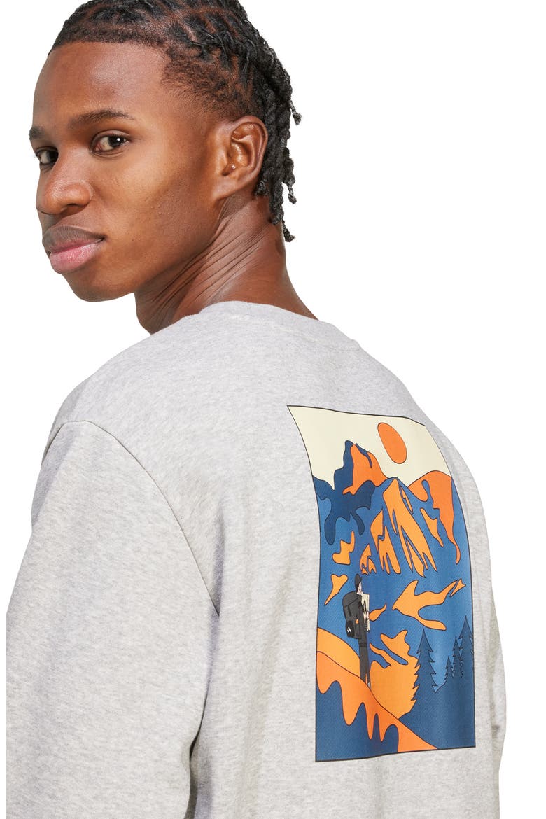 Graphic Hike Sweatshirt, Alternate, color, MEDIUM GREY HEATHER