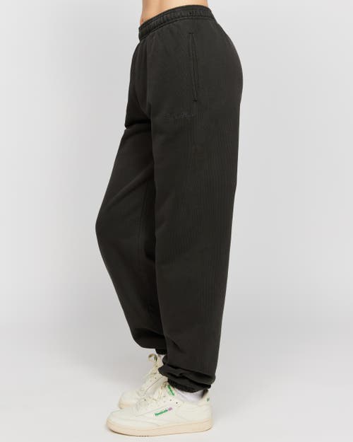 Samii Ryan Black Stone Wash Sweatpants In Washed Black